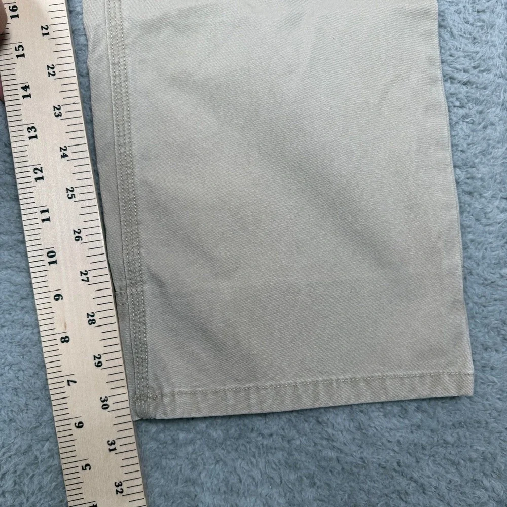 The North Face Mens 32 Regular Canvas Pant Khaki Tan Straight Leg Utility Hiking